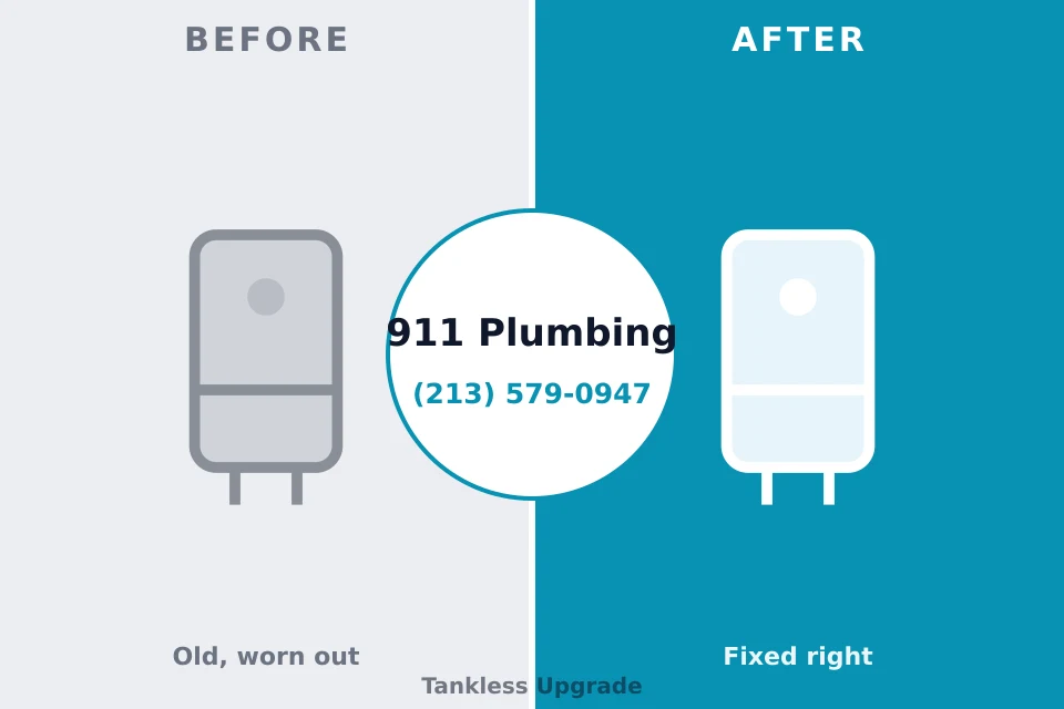 Before and after: plumbing company Headland, AL